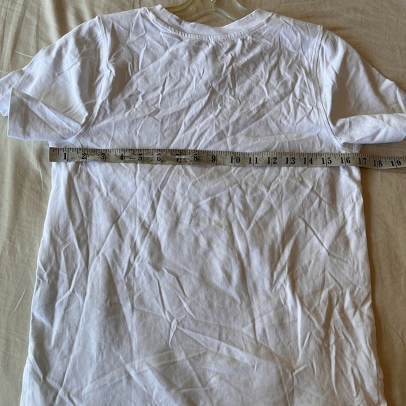 NWT Cynthia Rowley Double Heart Beaded T-Shirt XS - Picture 10 of 12